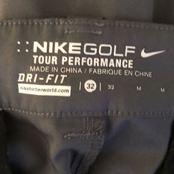 Nike Golf Dri Fit Shorts Mens Size 32 Tour Performance Tech 11" Inseam Charcoal - Picture 3 of 11